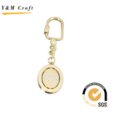 Porte-clés en métal adapté aux besoins du client de promotion avec le logo (Y03881-1)